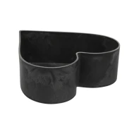 PLASTIC POT HART 20X21X7CM GRIJS