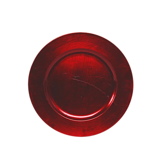 PLASTIC SCHAAL ROND D28CM ROOD