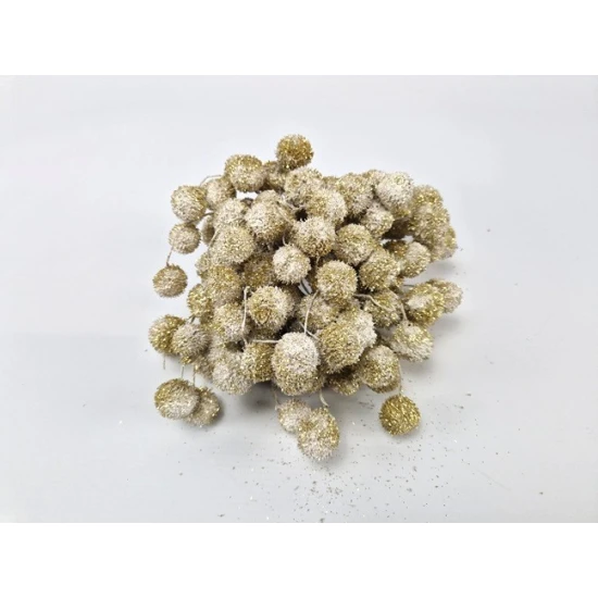 PLANE TREE BULBS WHITE + GLITTER GOLD