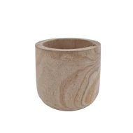 POT ORCHIDEE PAULOWNIA NATUREL D17X16.5