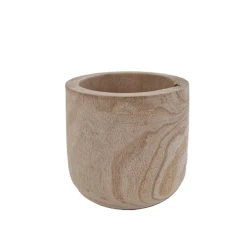 POT ORCHIDEE PAULOWNIA NATUREL D17X16.5