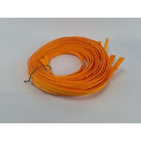 WICKER RIBBON 18MM ORANGE (APRICOT) +/-250GR