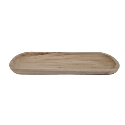 SCHAAL LANG AFGEROND PAULOWNIA NATUREL 50X15X2.5CM 