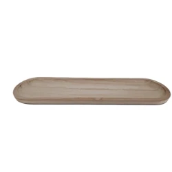 SCHAAL LANG AFGEROND PAULOWNIA NATUREL 60X15X2.5CM   
