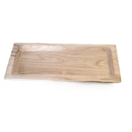 SCHAAL PAULOWNIA RECHTHOEKIG 62X25XH6CM NATUREL