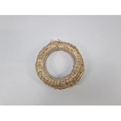 STRAW WREATH 25CM