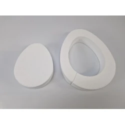 STYROPOR OEUF PLANE 5X30CM OUVERT + 5X21CM FERME 10PCS
