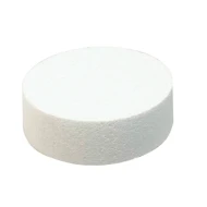 STYROPOR TAART ROND 15X7CM - MET LABEL