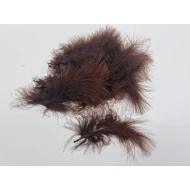 VEREN MARABOU GROOT BRUIN +/-10GR