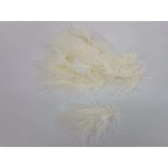 PLUMES DE MARABOU ECRU +/-45GR