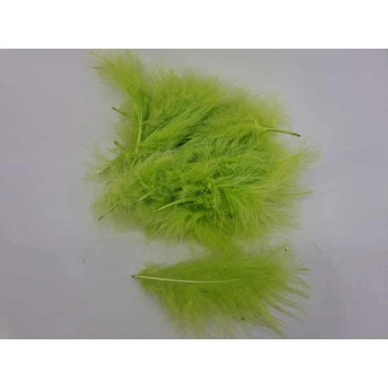 MARABOU FEATHERS BIG LIME GREEN