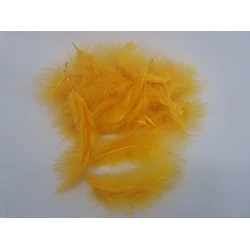 VEREN MARABOU GROOT ORANJE (EIERDOOIERGEEL ) +/-45GR