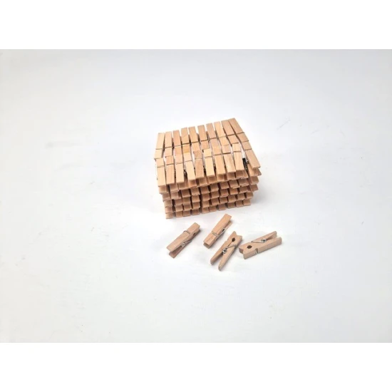 CLOTHESPINS 35MM WOOD 100PCS