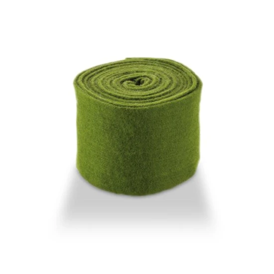 WOOL FELT 15CM +/-5M MOSS GREEN