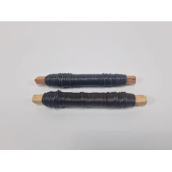 WIKKELDRAAD BLAUWGEGLOEID OP STOK 0.60MM 45M 100GR 2ST HOBBY