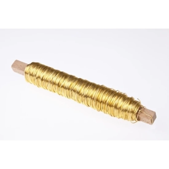 WIKKELDRAAD GOUD OP STOK 0.50MM 50M 100GR HOBBY