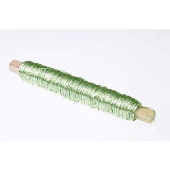 FIL DE FER  MENTHE SUR BATONNET EN BOIS 0.50MM 50M 100GR HOBBY