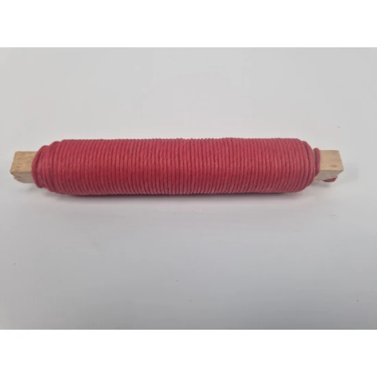 FIL PAPIER (PAPER WIRE) ROUGE SUR BATONNET EN BOIS 0.80MM 22M HOBBY