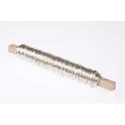 WIKKELDRAAD ZILVER OP STOK 0.50MM 50M 100GR HOBBY
