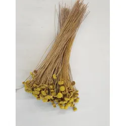 BOTAO BRANCO GEEL +/-100GR BOPP/kraft hobbyverpakking