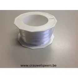 RUBAN RIVIERA SATIN 25m 10mm BLANC