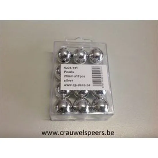 PERLES 20MM ARGENT