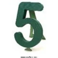 BIOLINE CIJFER 40X26X6CM '5' 1ST