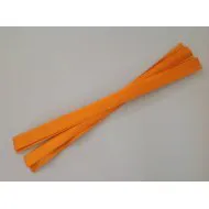 WOOD STRIPS 100/7CM ORANGE (APRICOT) +/-500GR