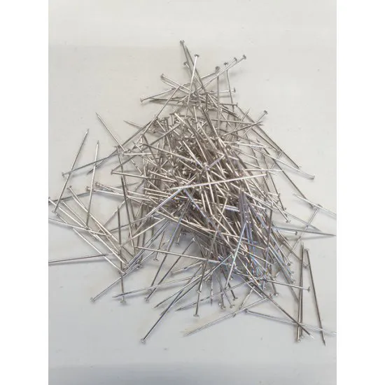 SHOP WINDOW PINS 51MM NICKEL PLATED +/-500GR
