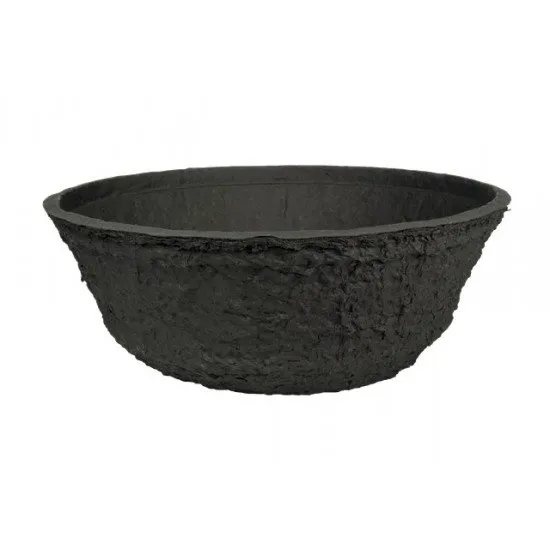 BLACK BIOLIT PLANTING BOWL 35X12.5CM