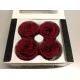 ROSE STABILISEE (LARGE OPEN) +/-6.5CM BORDEAUX 4PCS