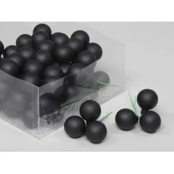 KERSTBOLLEN 30MM BLACK COMBI 72ST