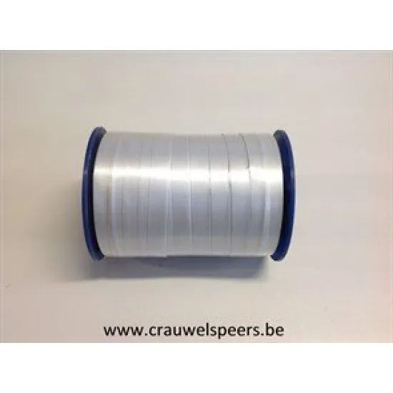 CURLY RIBBON 10MM 250M SILVER