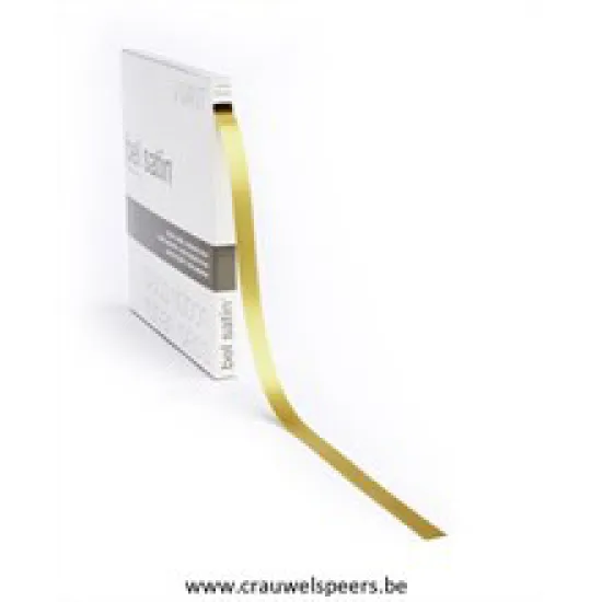 RIBBON BEL SATIN 100MX10MM GOLD