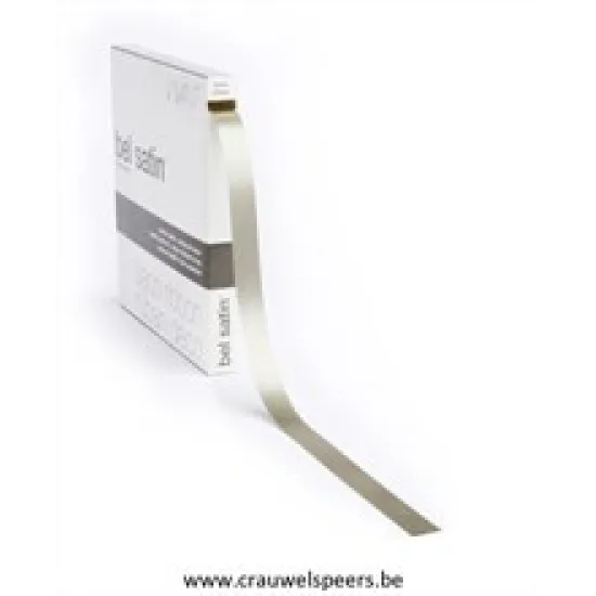 RUBAN BEL SATIN 100MX15MM TAUPE