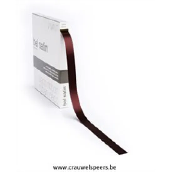 RUBAN BEL SATIN 100MX15MM VINEUX