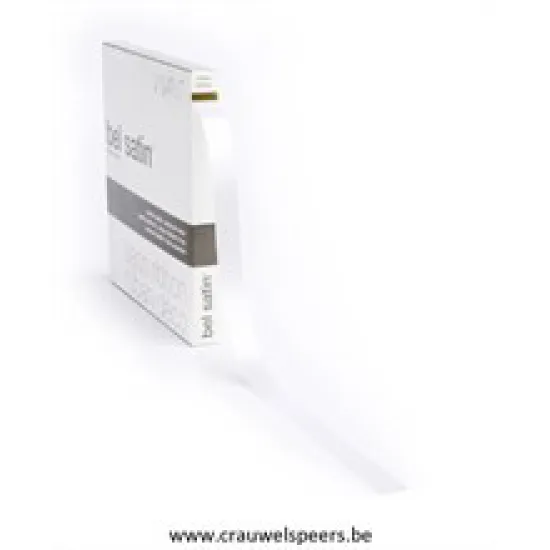 RUBAN BEL SATIN 100MX15MM BLANC