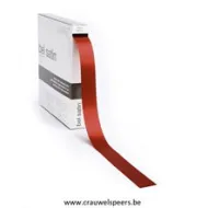 LINT BEL SATIN 100MX25MM ROOD