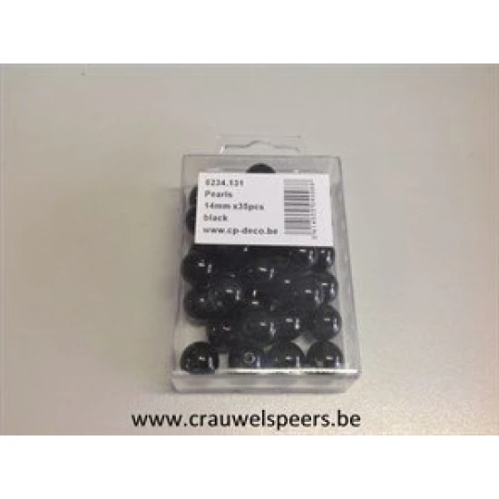 PERLES 14MM NOIR