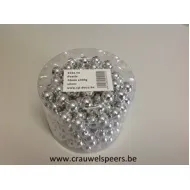 PARELS 14MM ZILVER 300GR +/-210ST