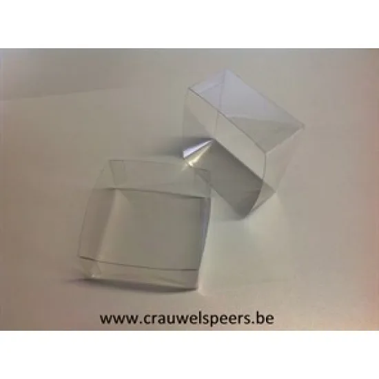 PLASTIC DOOSJE (BODEM + DEKSEL) 80x80x40x40MM