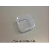 PLASTIC POTJE (BODEM + DEKSEL) 150ML