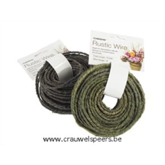 RUSTIC WIRE  GREEN 21M