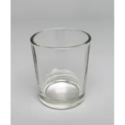 VERRE POUR CHAUFFE PLAT TRANSPARANT D5.5CM H6.5CM