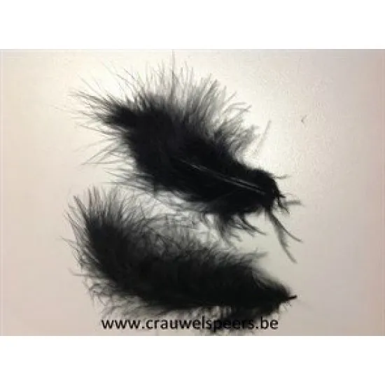 FEATHERS MARABOU BIG BLACK +/-45GR