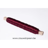 WIKKELDRAAD BORDEAUX OP STOK 0.50MM 50M 100GR